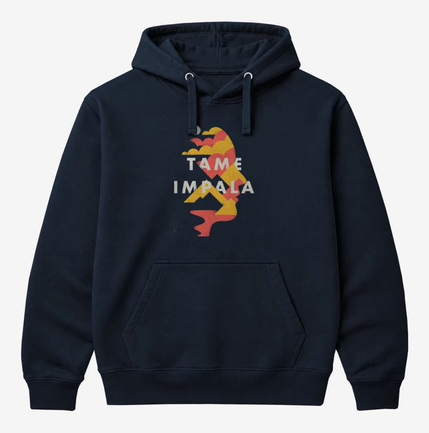 Polerón Canguro Azul Marino de Tame Impala