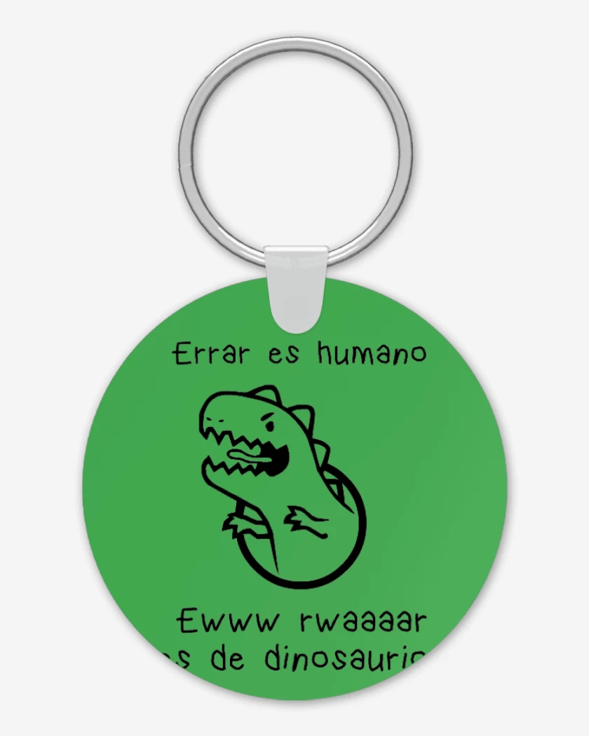 Llavero Verde jade de Errar es humano