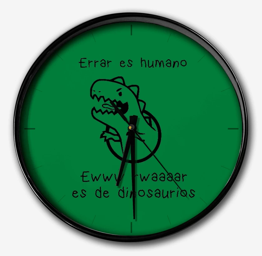 Reloj Verde jade de Errar es humano