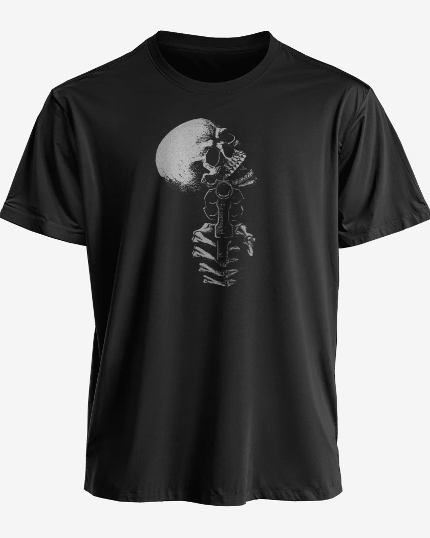 Polera Skull gun