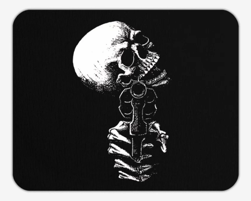 Mousepad Skull gun