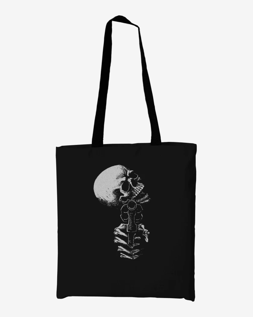 Totebag Negro de Skull gun