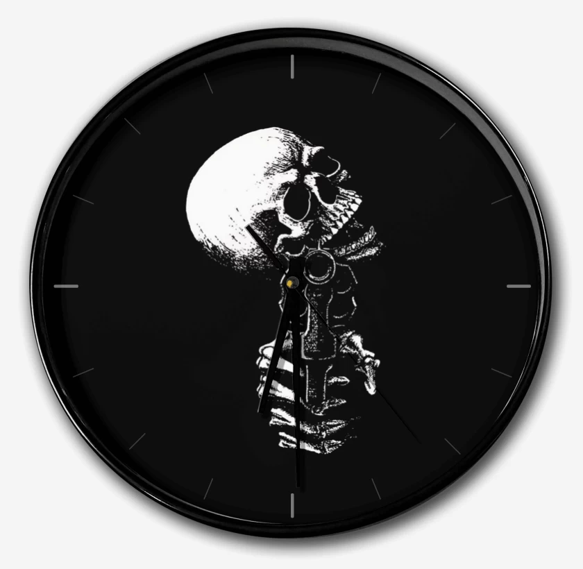 Reloj Negro de Skull gun