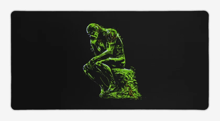 Mouse pad Gamer Negro de Swamp Think