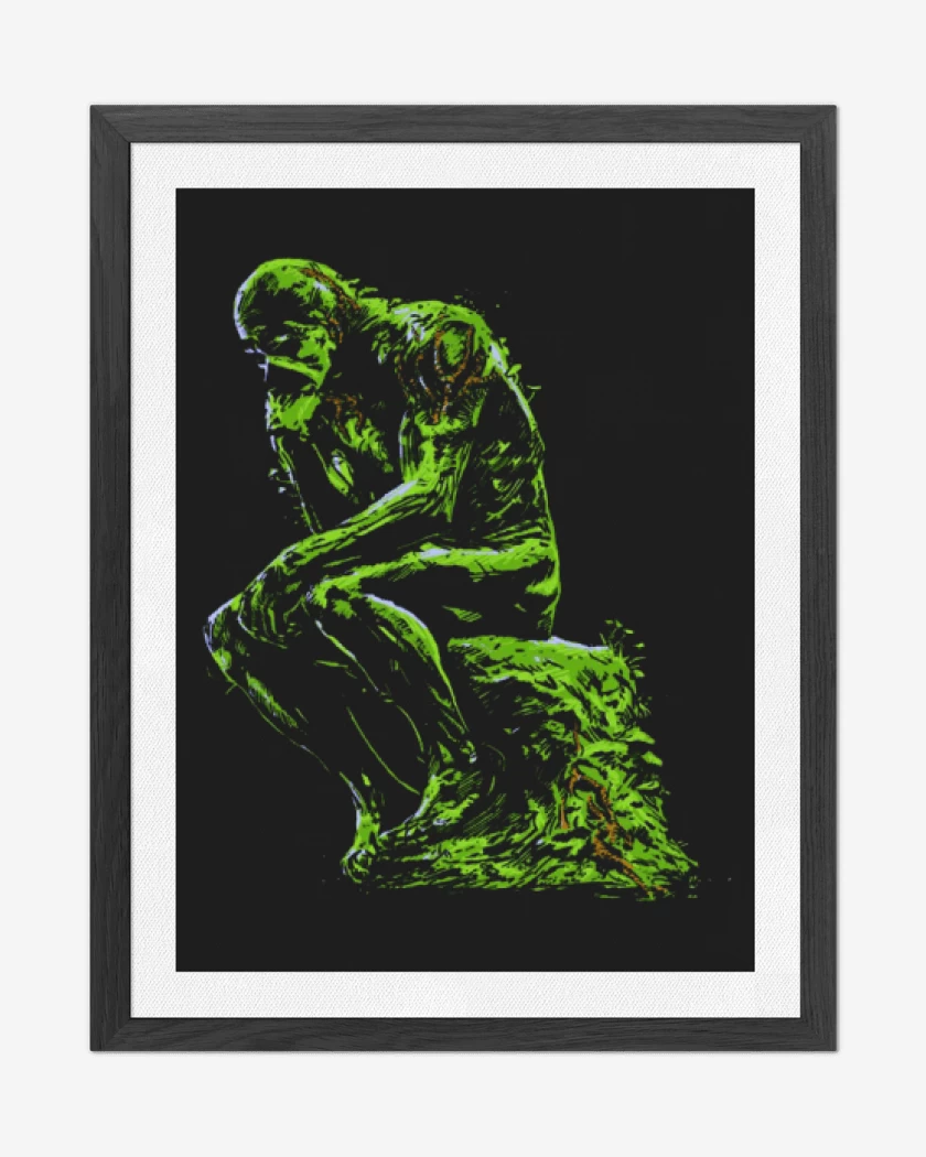 Cuadro decorativo Negro de Swamp Think