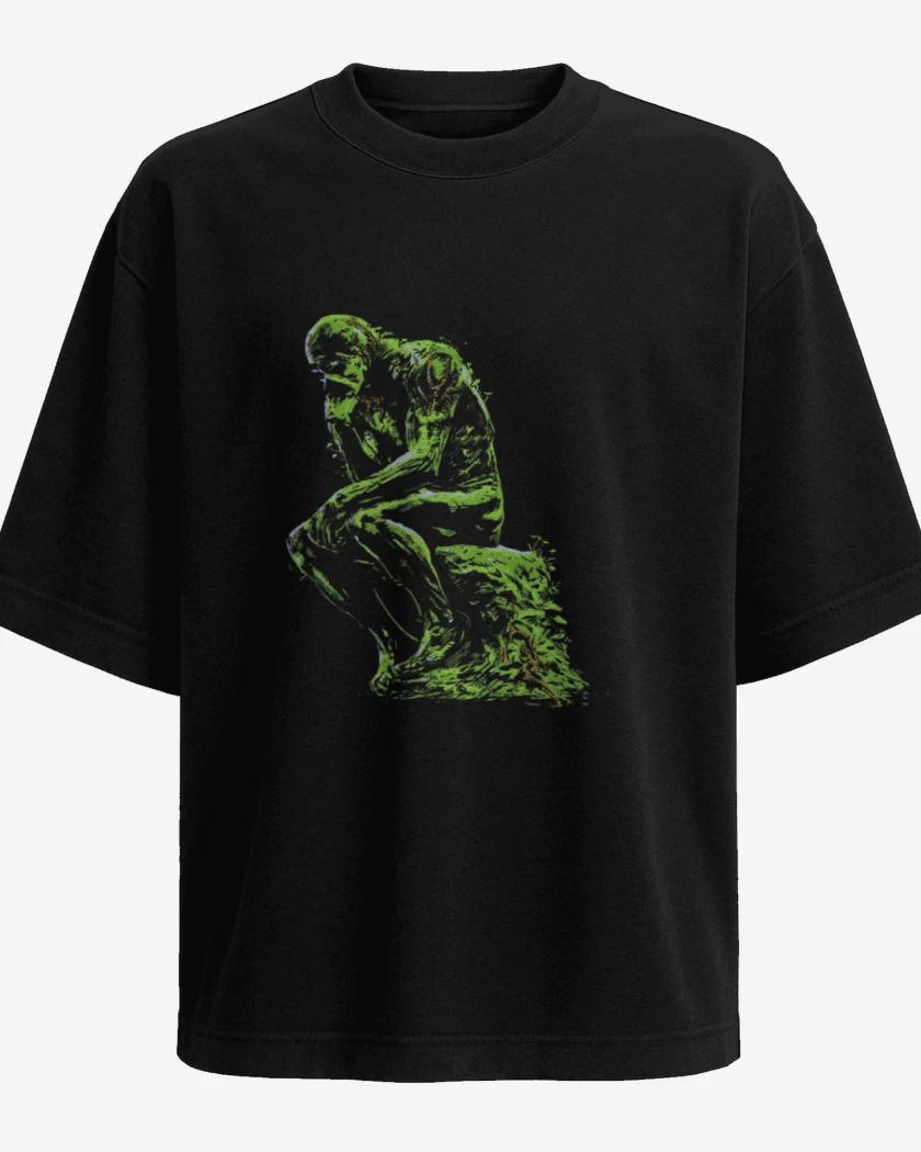 Polera Oversize Negro de Swamp Think