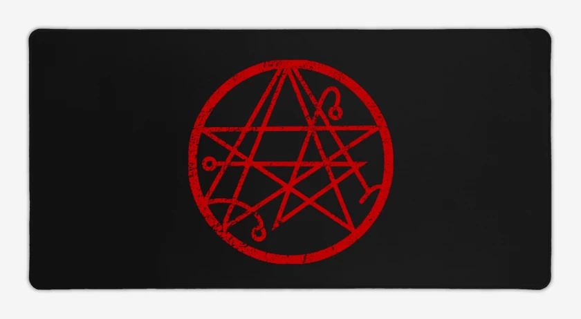 Mouse pad Gamer Negro de necronomicon