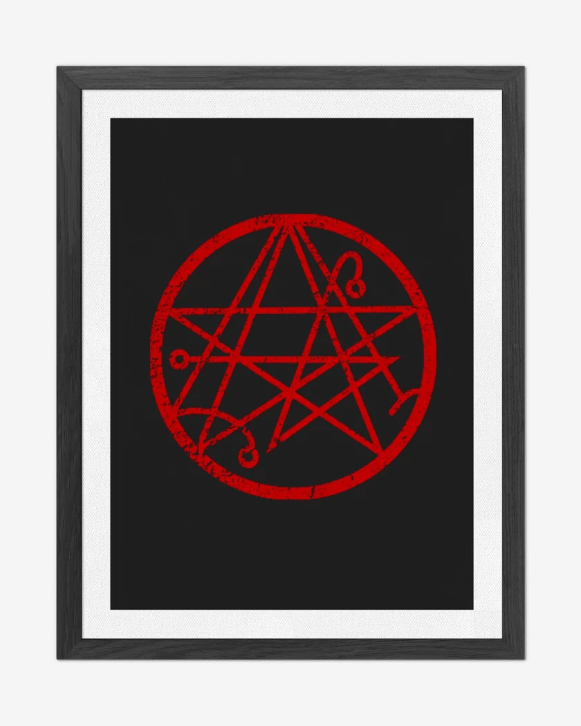 Cuadro decorativo Negro de necronomicon