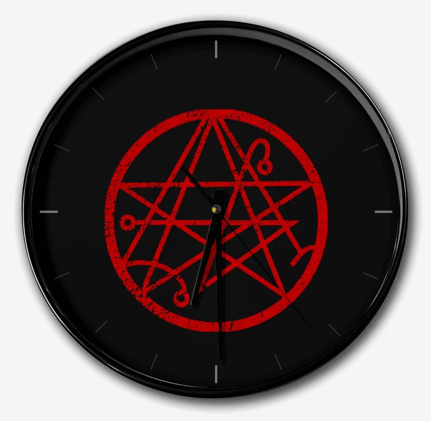 Reloj Negro de necronomicon