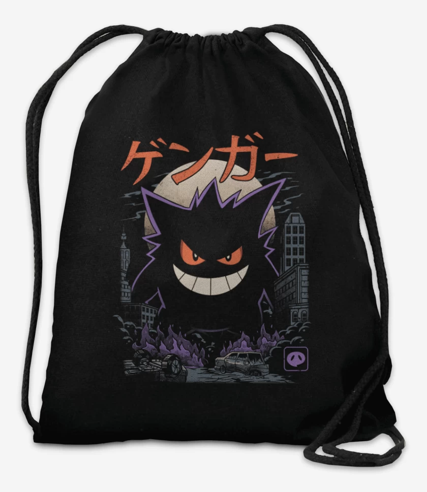 Mochila Negro de Gengar Godzilla