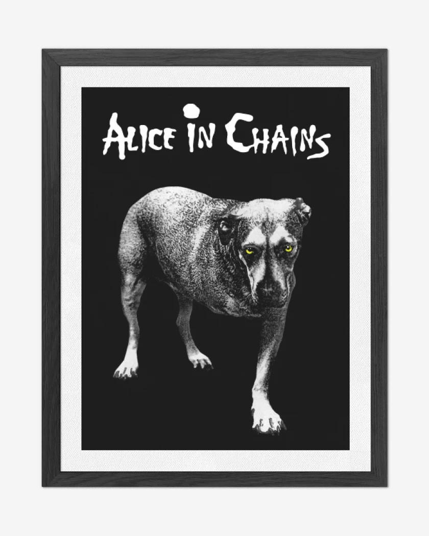 Cuadro decorativo Negro de Alice in chains homonimo