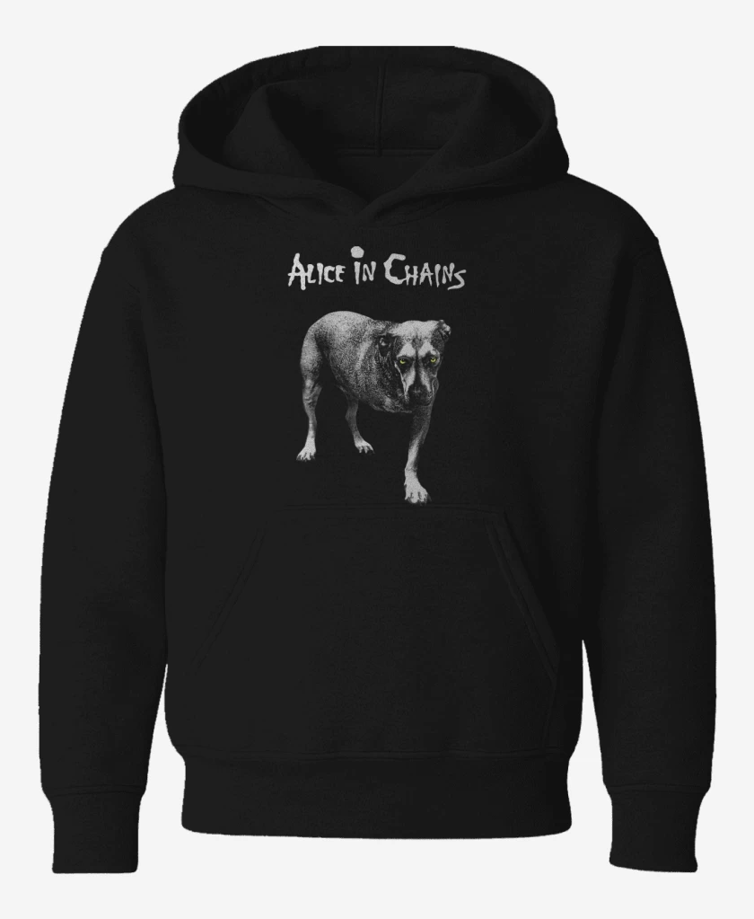 Poleron de niño Negro de Alice in chains homonimo