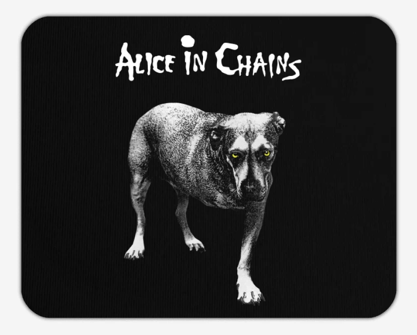 Mousepad Negro de Alice in chains homonimo