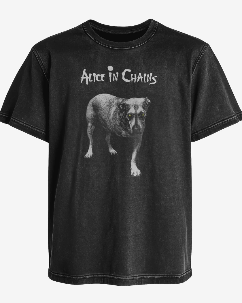Polera desgastada Alice in chains homonimo