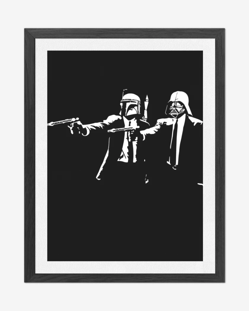 Cuadro decorativo Negro de Star Wars - Pulp Fiction