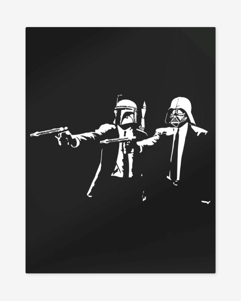 Print metalico Negro de Star Wars - Pulp Fiction