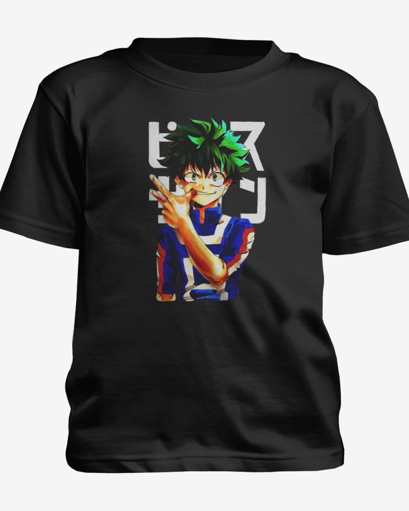 Polera de niño Negro de Boku no hero 3