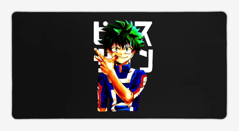 Mouse pad Gamer Negro de Boku no hero 3