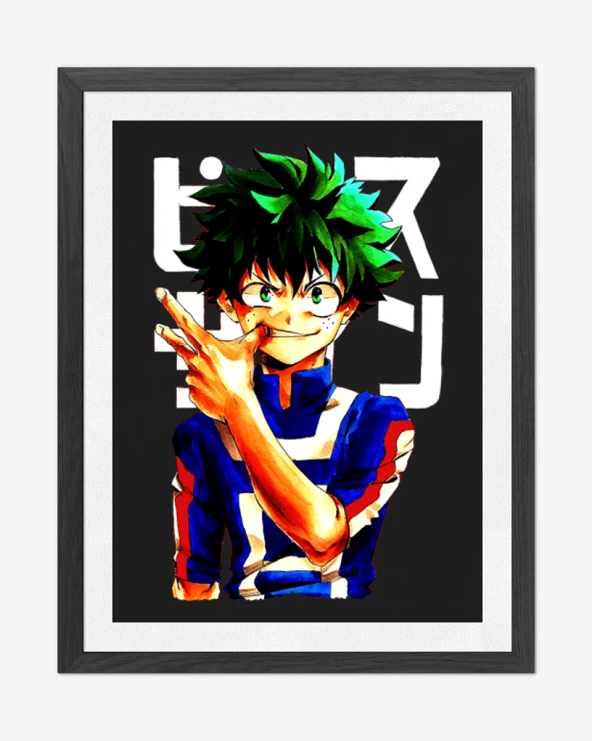 Cuadro decorativo Negro de Boku no hero 3