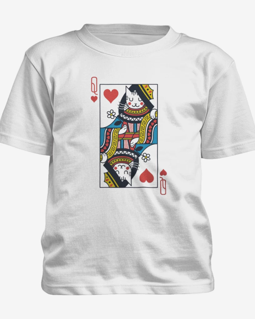 Polera de niño Blanco de Queen cat