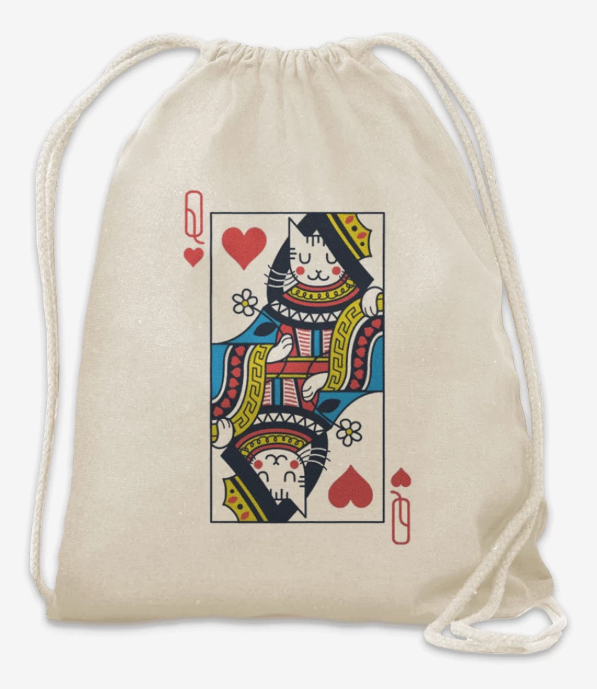 Mochila Blanco de Queen cat