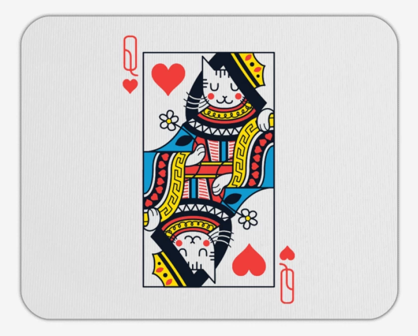 Mousepad Blanco de Queen cat