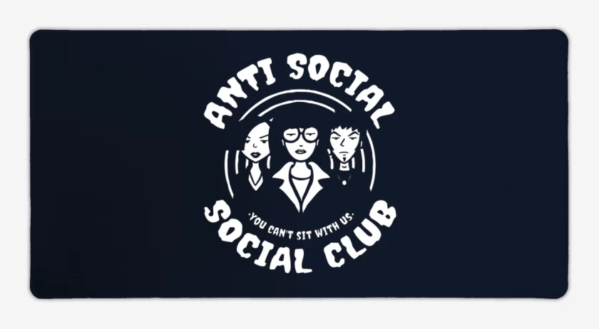 Mouse pad Gamer Azul Marino de Antisocial socialClub