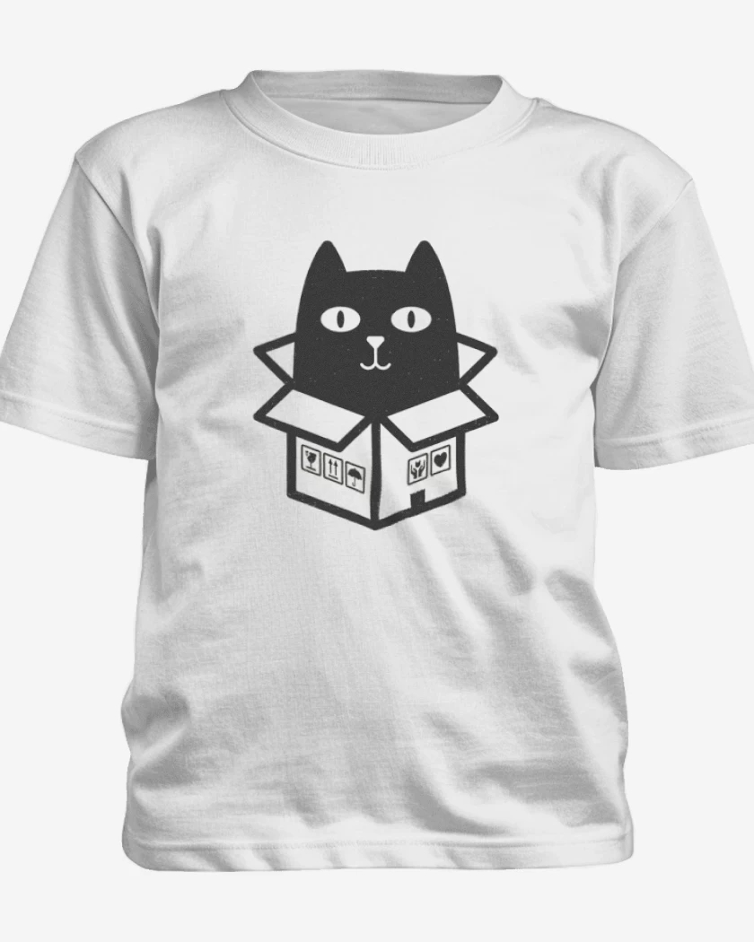 Polera de niño Blanco de cat in the box