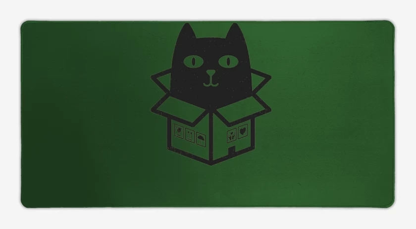 Mouse pad Gamer cat in the box
