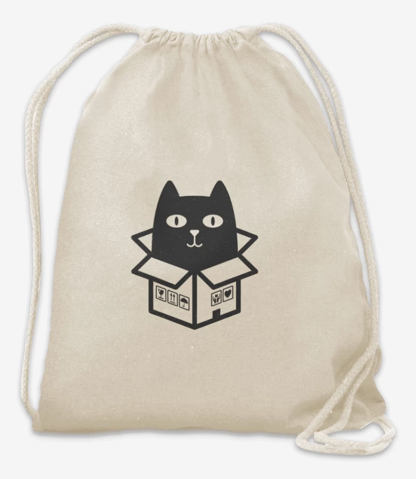 Mochila Blanco de cat in the box