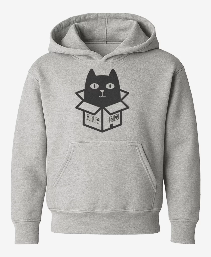 Poleron de niño Gris Melange de cat in the box