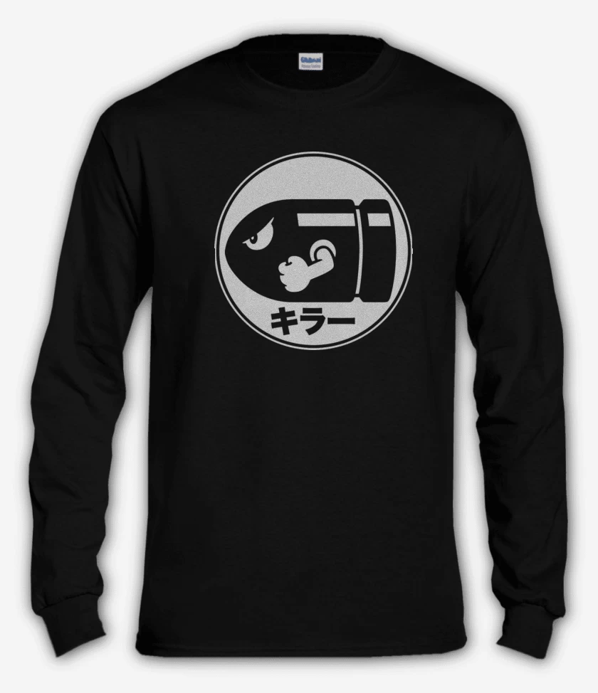 Polera manga larga Negro de bill la bala