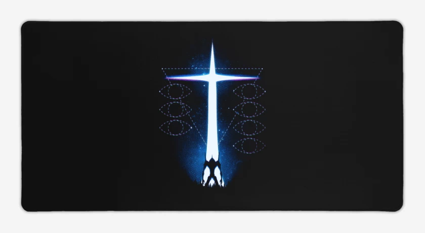 Mouse pad Gamer Negro de Eva 05