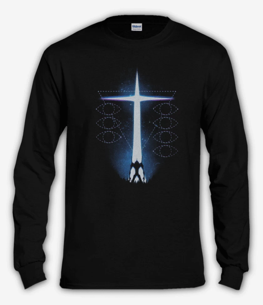 Polera manga larga Negro de Eva 05