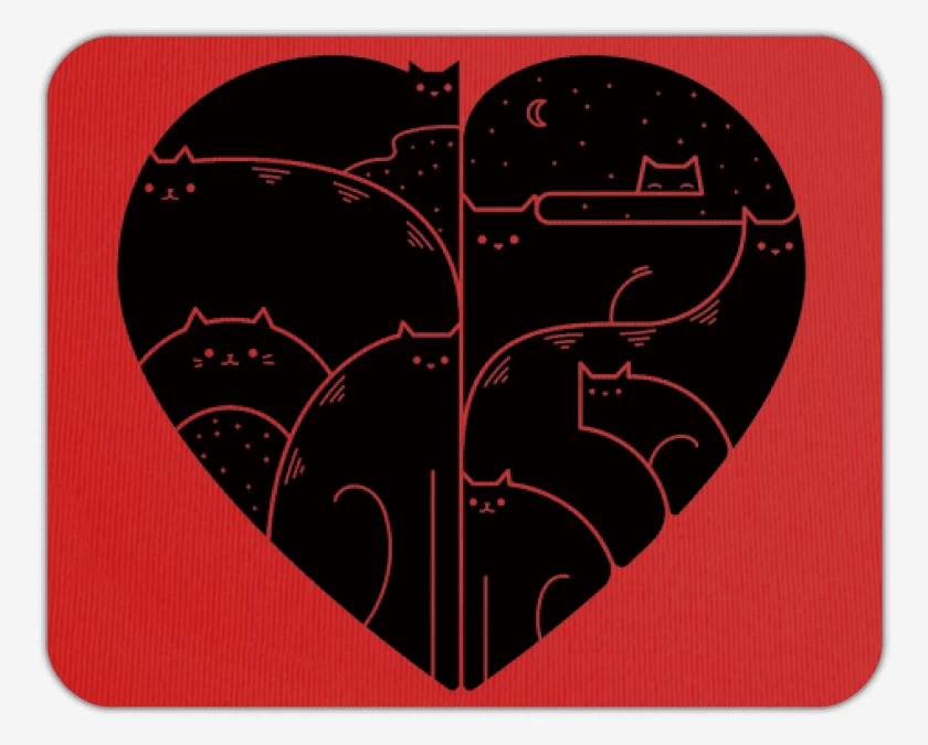 Mousepad corazon de gat@ 02