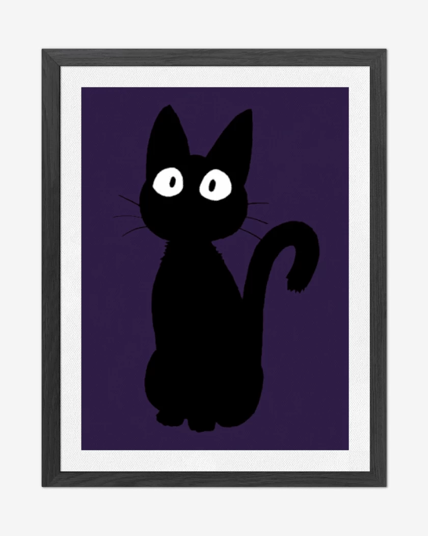Cuadro decorativo Morado de gatit@ 02