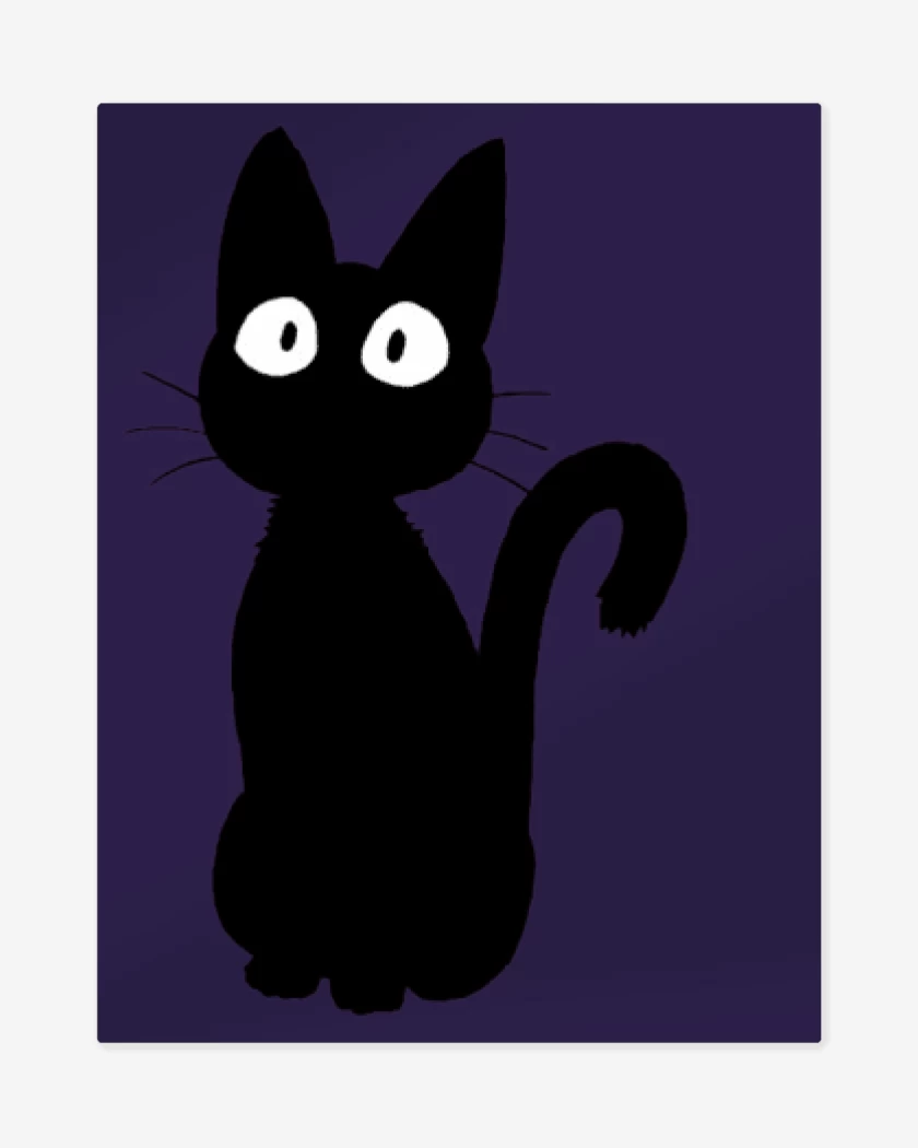 Print metalico Morado de gatit@ 02