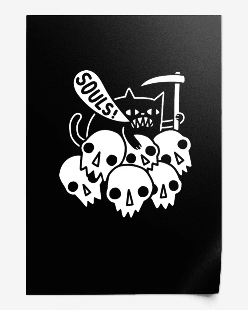 Print Gatito de la muerte 02