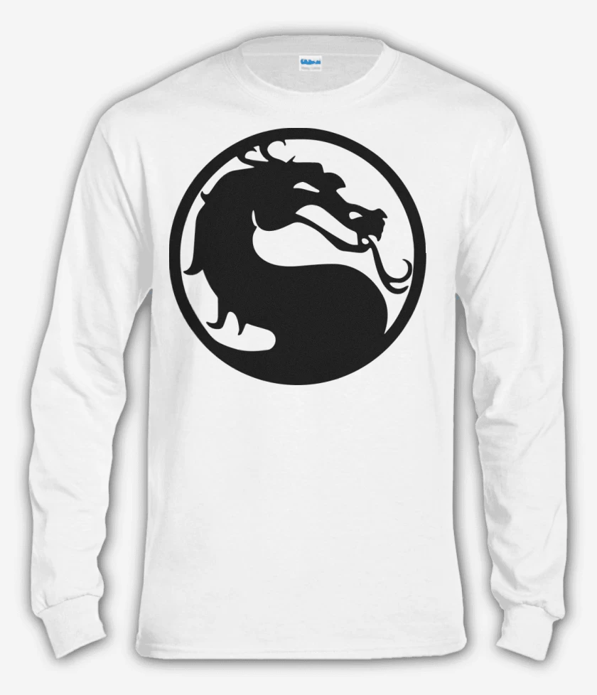 Polera manga larga Blanco de Mortal Kombat