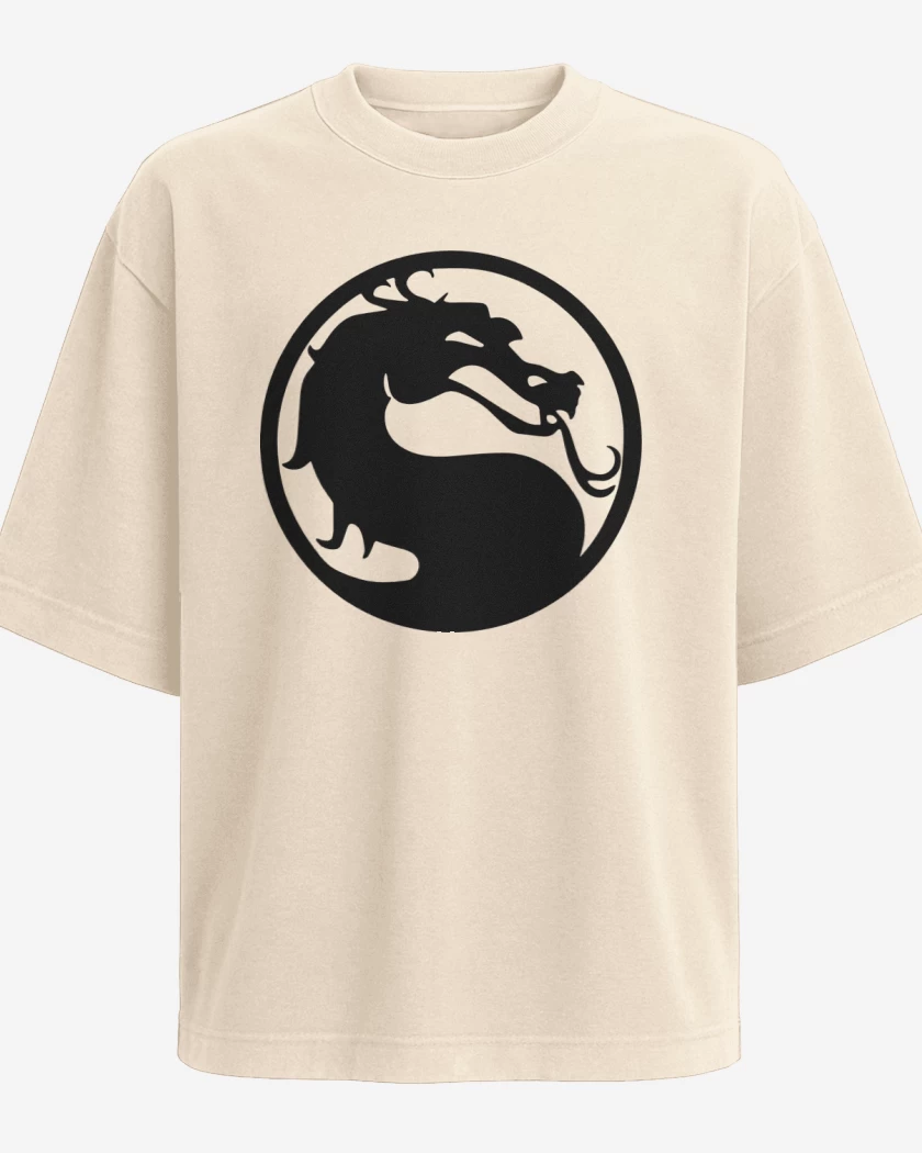 Polera Oversize Beige de Mortal Kombat