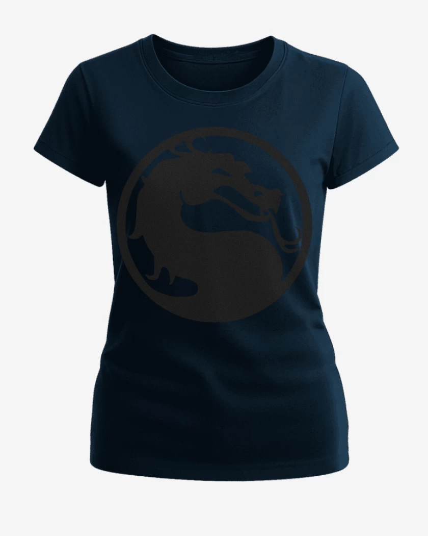 Polera de Mujer Azul Marino de Mortal Kombat