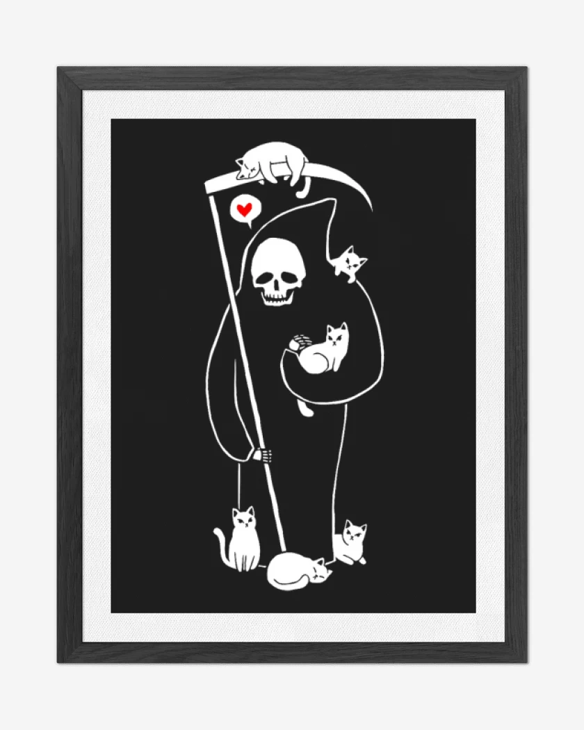 Cuadro decorativo Gatito de la muerte 03