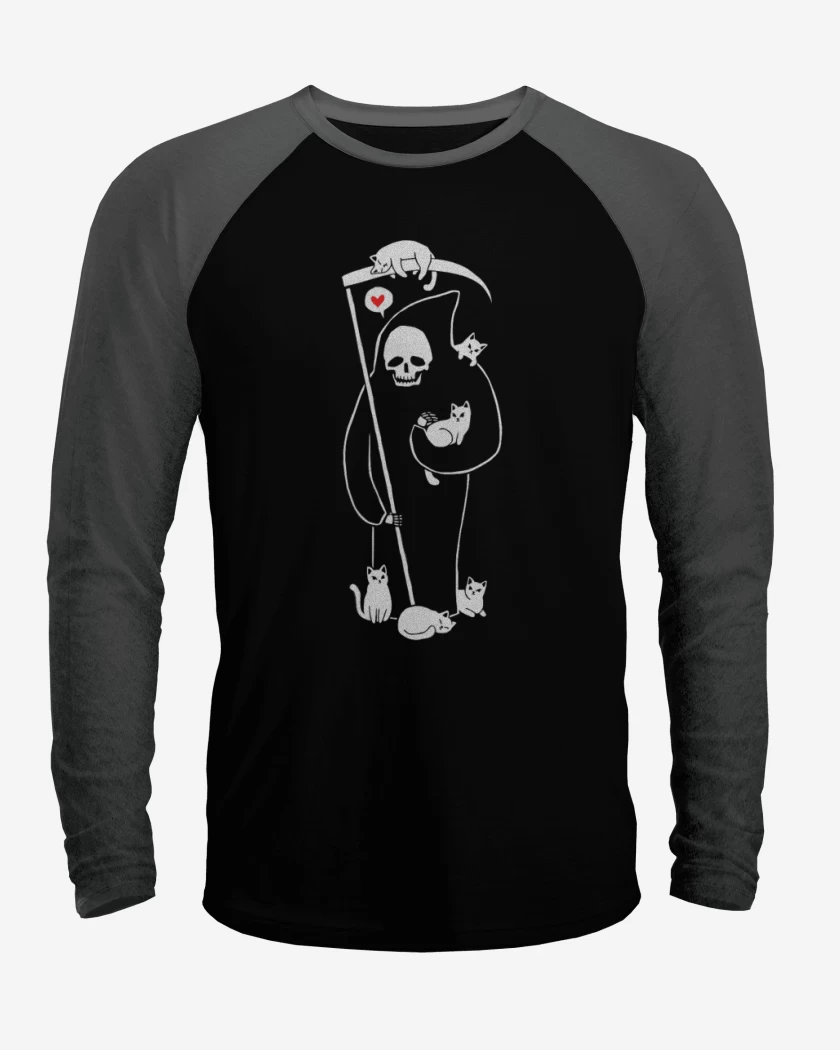 Polera Raglan Gatito de la muerte 03
