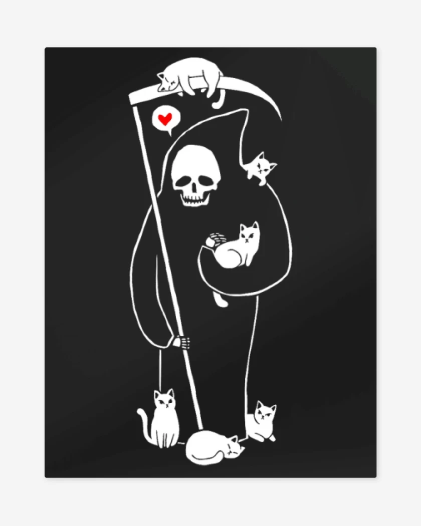 Print metalico Gatito de la muerte 03