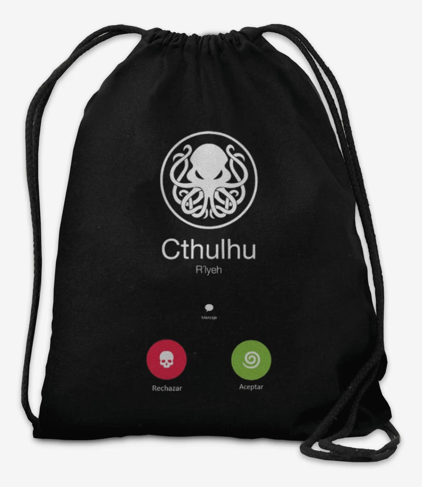 Mochila Negro de La llamada de cthulhu