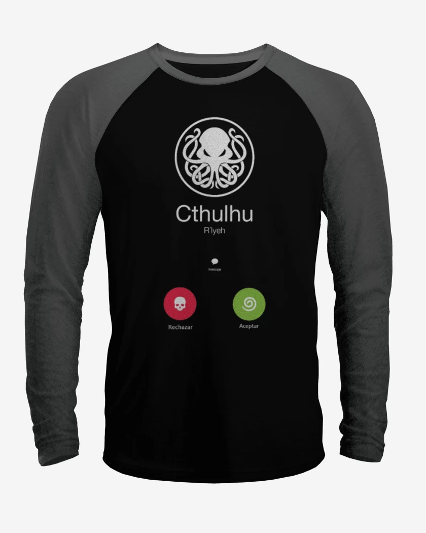 Polera Raglan La llamada de cthulhu