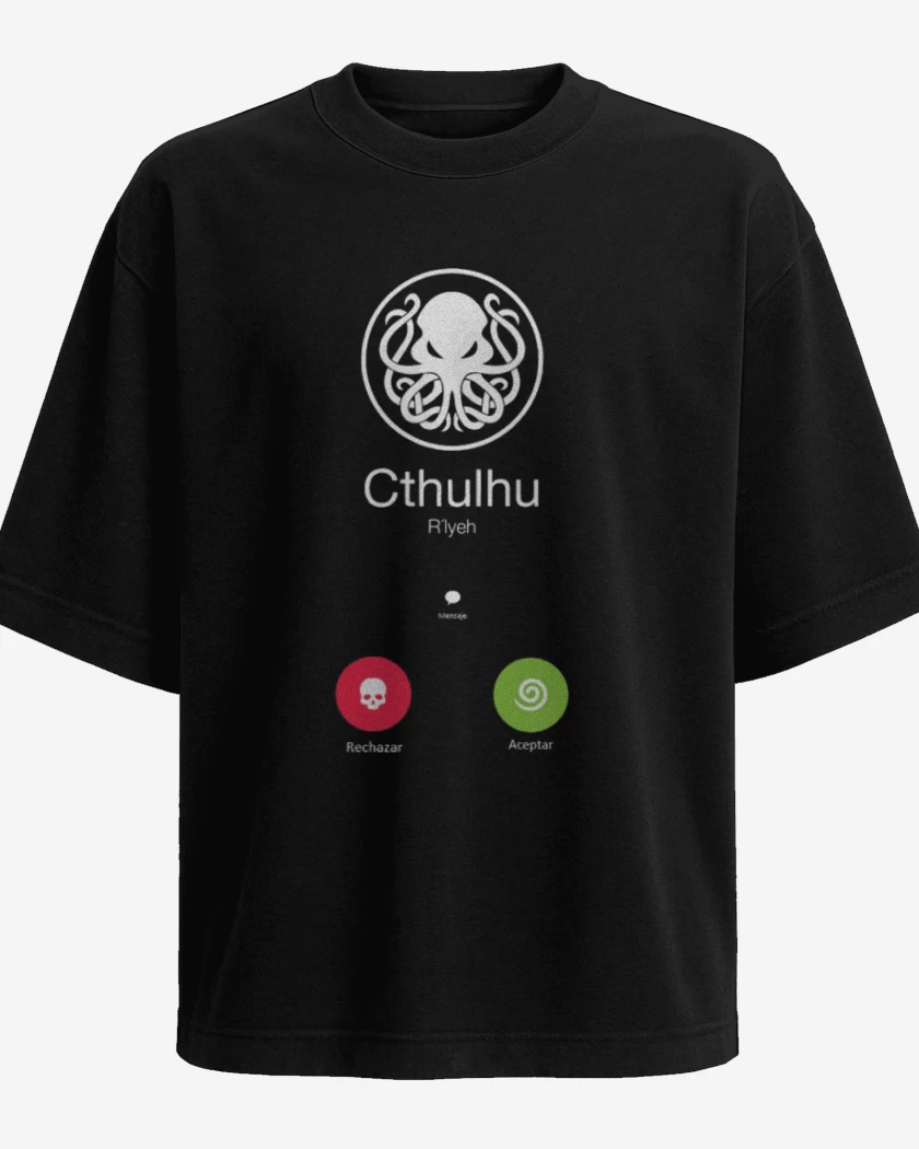 Polera Oversize La llamada de cthulhu