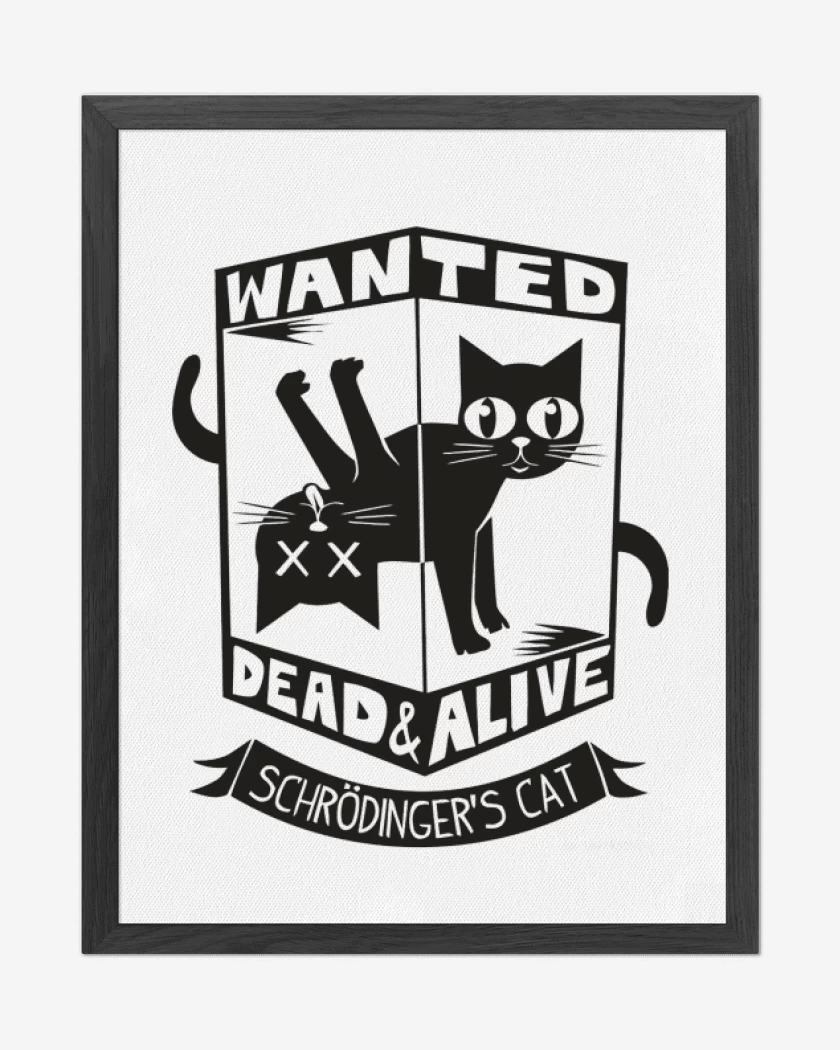 Cuadro decorativo Blanco de Wanted cat