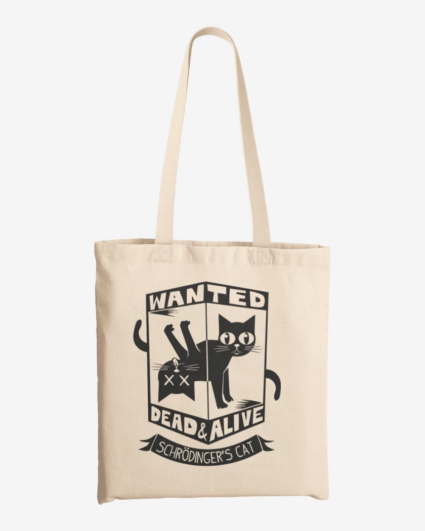 Totebag Blanco de Wanted cat