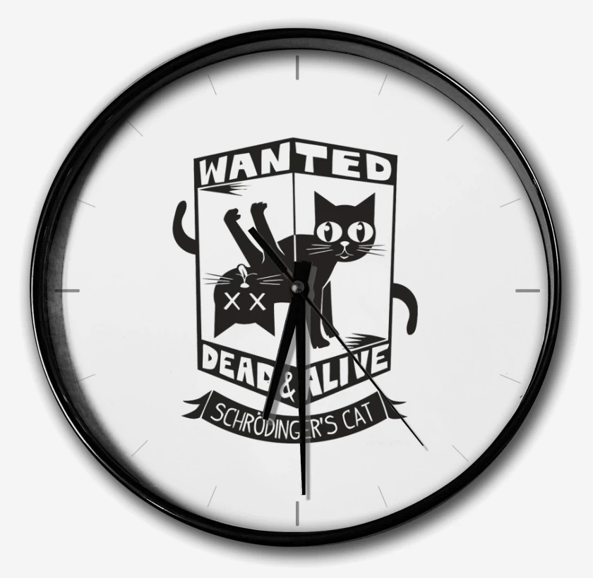 Reloj Blanco de Wanted cat